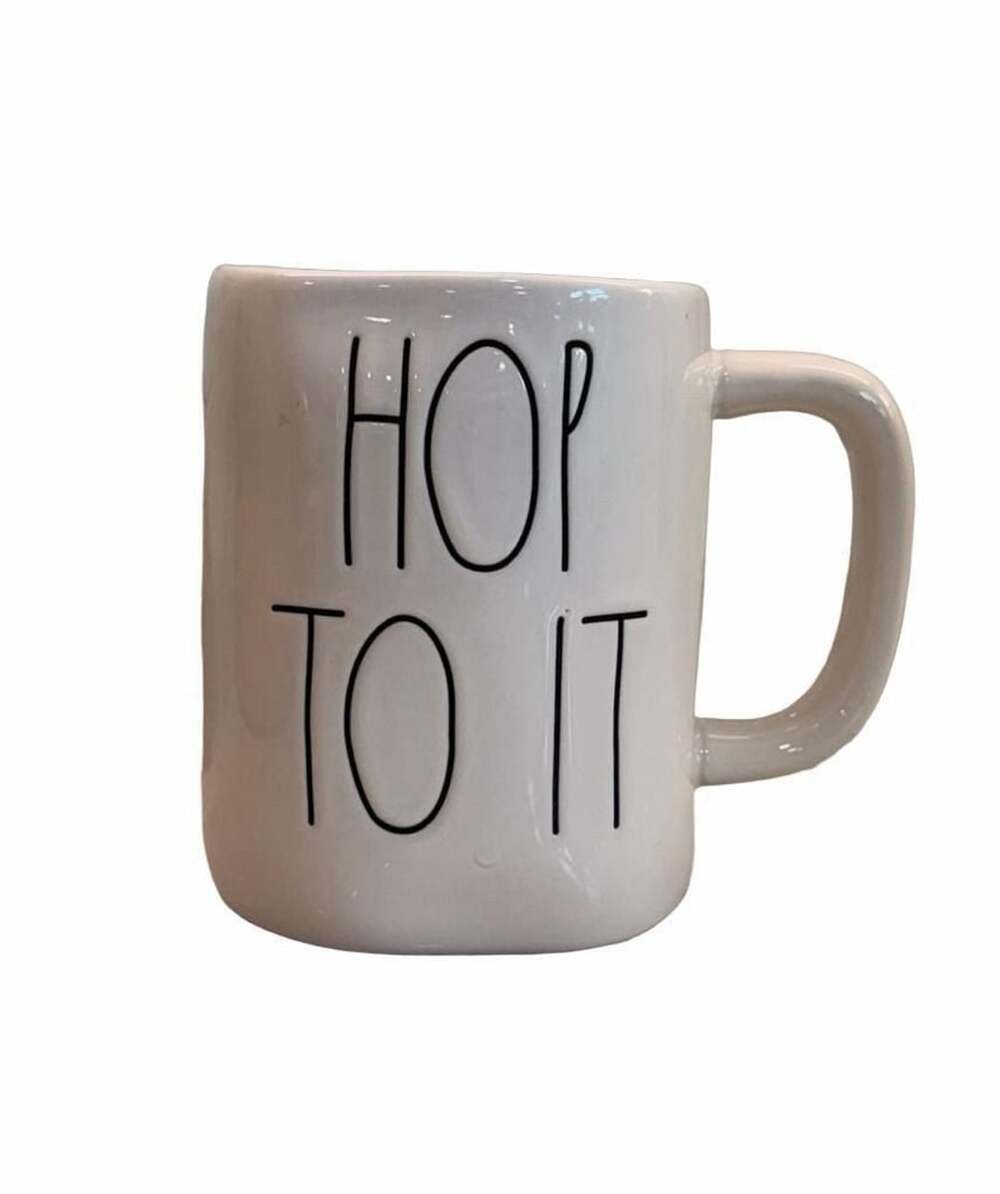 Rae Dunn Artisan Collection HOP TO IT Ceramic Coffee Mug